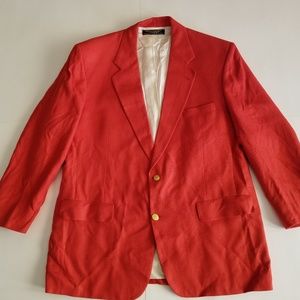 Brooks Brothers Vintage Red Blazer Coat Sz 44 Reg